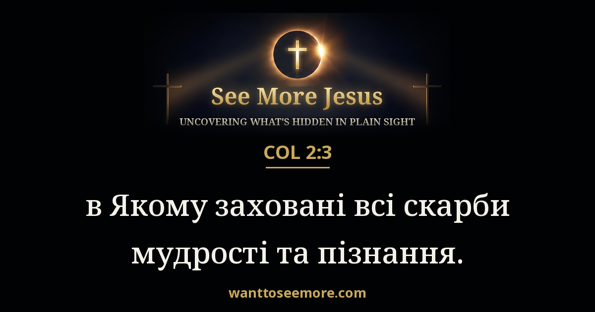 Colossians 2:3
