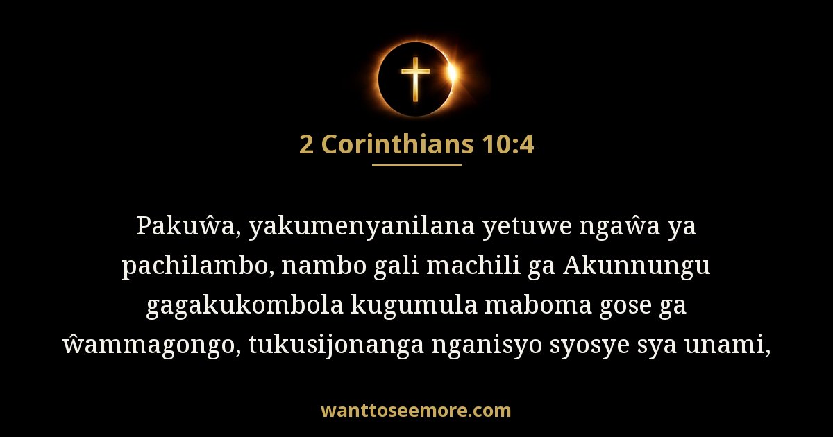 2 Corinthians 10:4