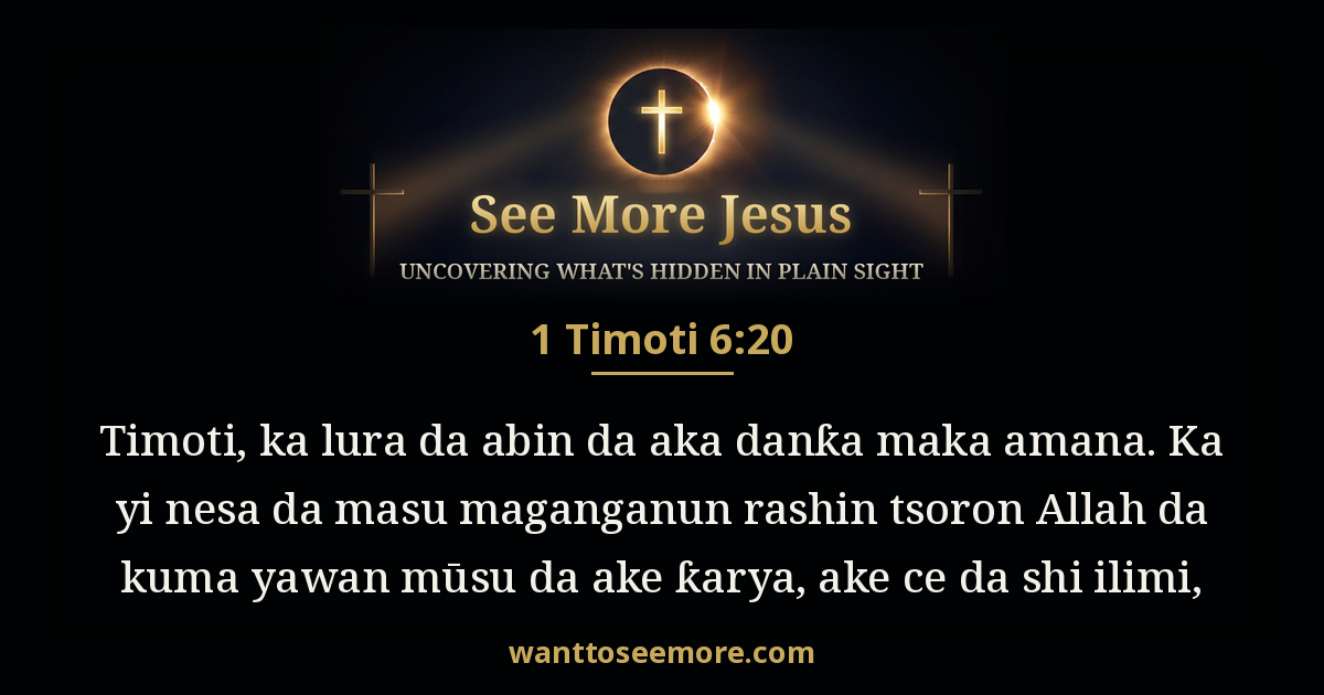 1 Timothy 6:20