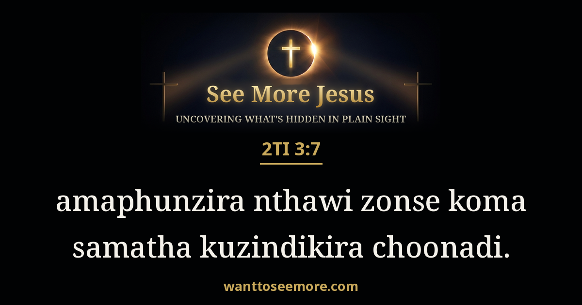 2 Timothy 3:7