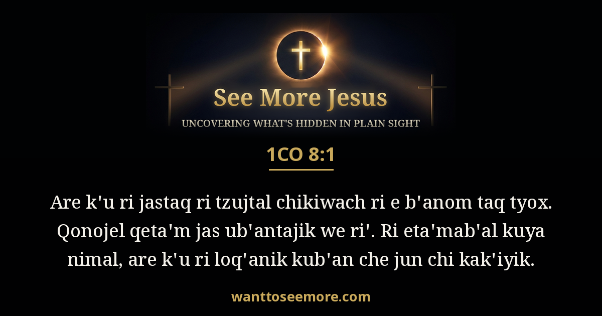 1 Corinthians 8:1