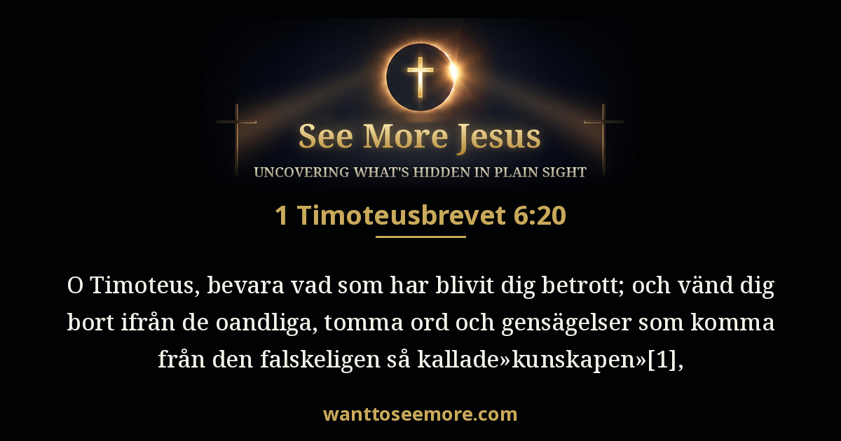 1 Timothy 6:20