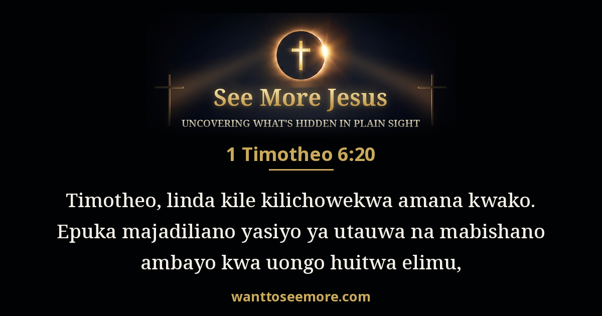 1 Timothy 6:20