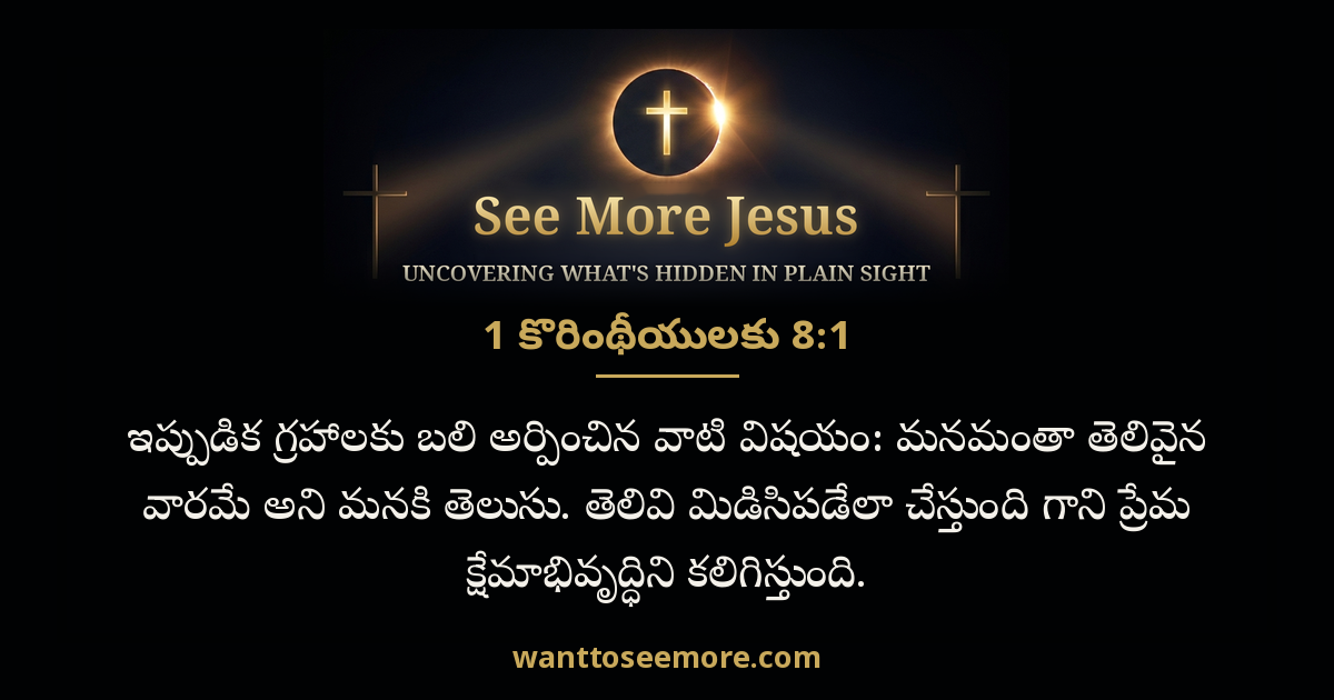 1 Corinthians 8:1