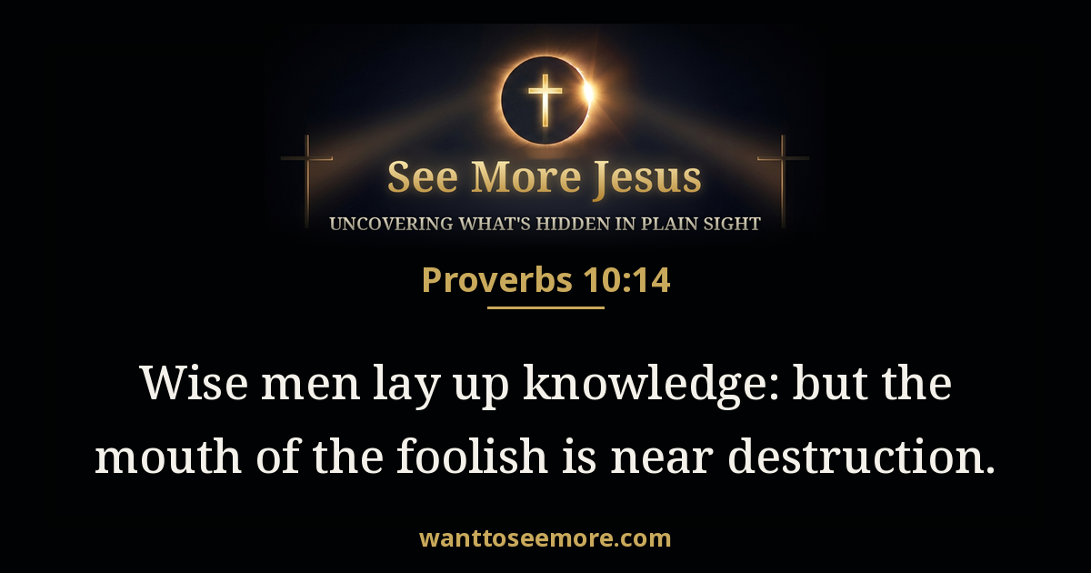 Proverbs 10:14