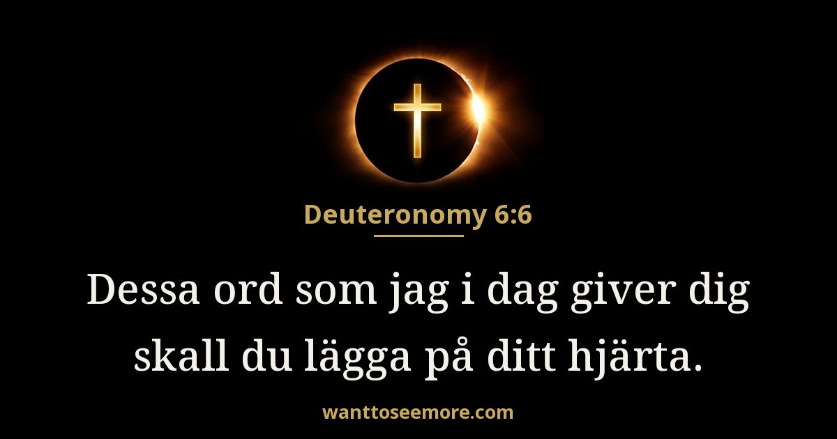 Deuteronomy 6:6
