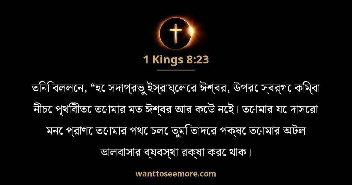 1 Kings 8:23