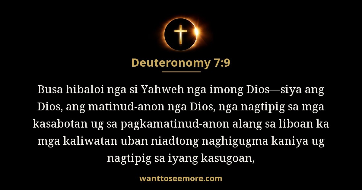 Deuteronomy 7:9