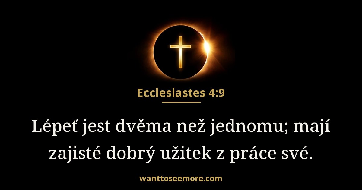 Ecclesiastes 4:9