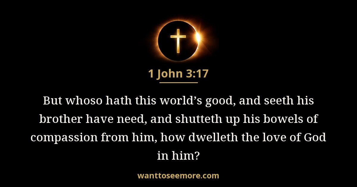 1 John 3:17