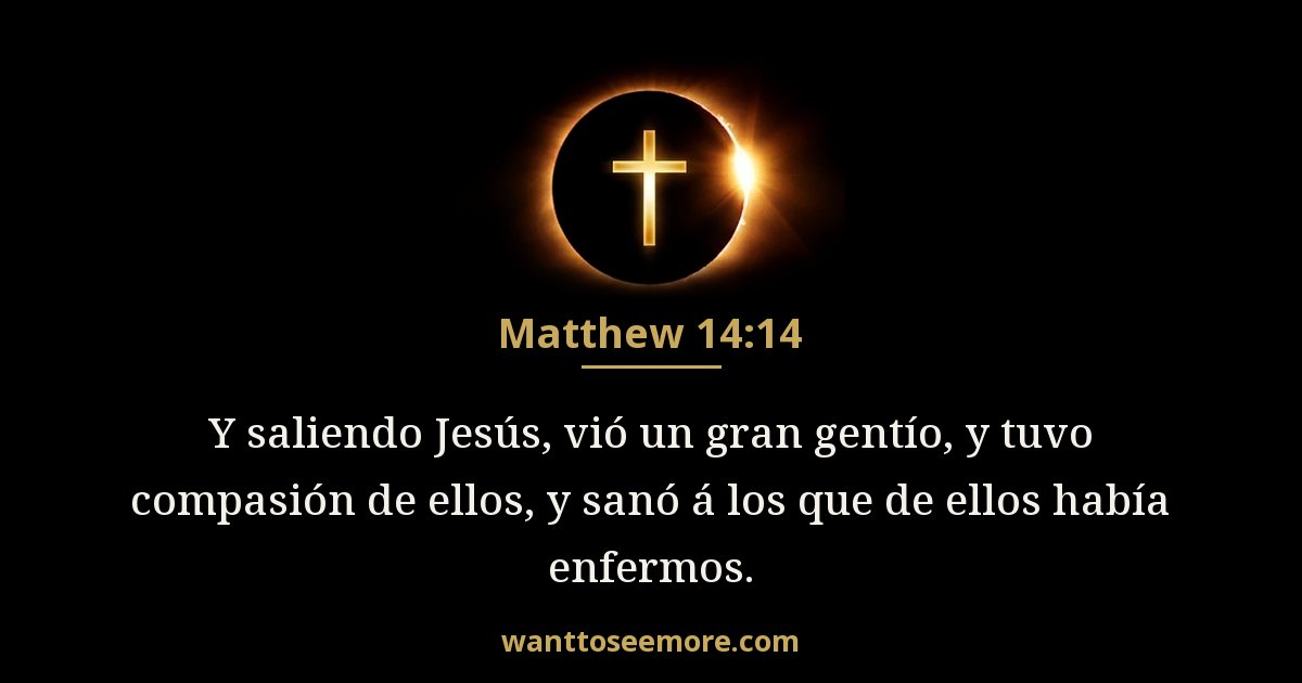 Matthew 14:14
