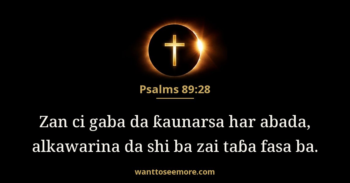 Zabura 89:28