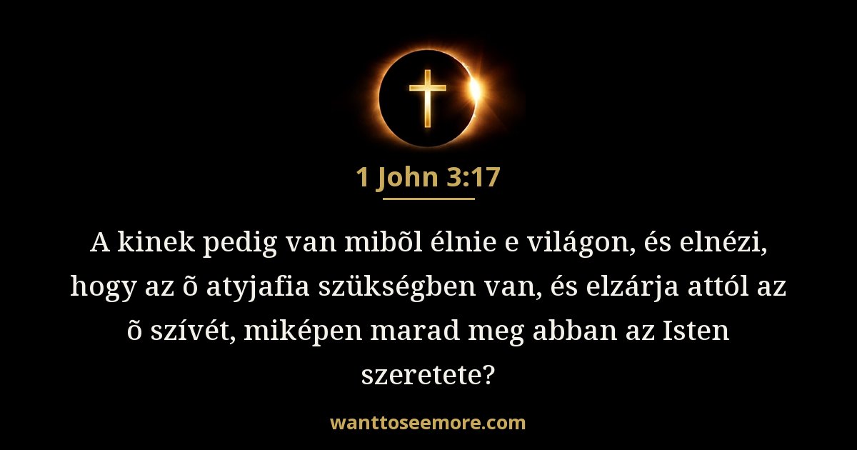 1 János 3:17