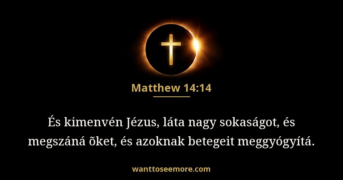 Matthew 14:14