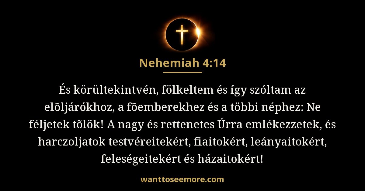 Nehémiás 4:14