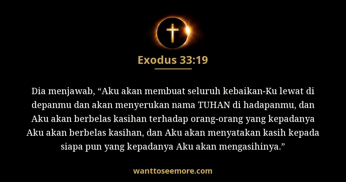 Keluaran 33:19