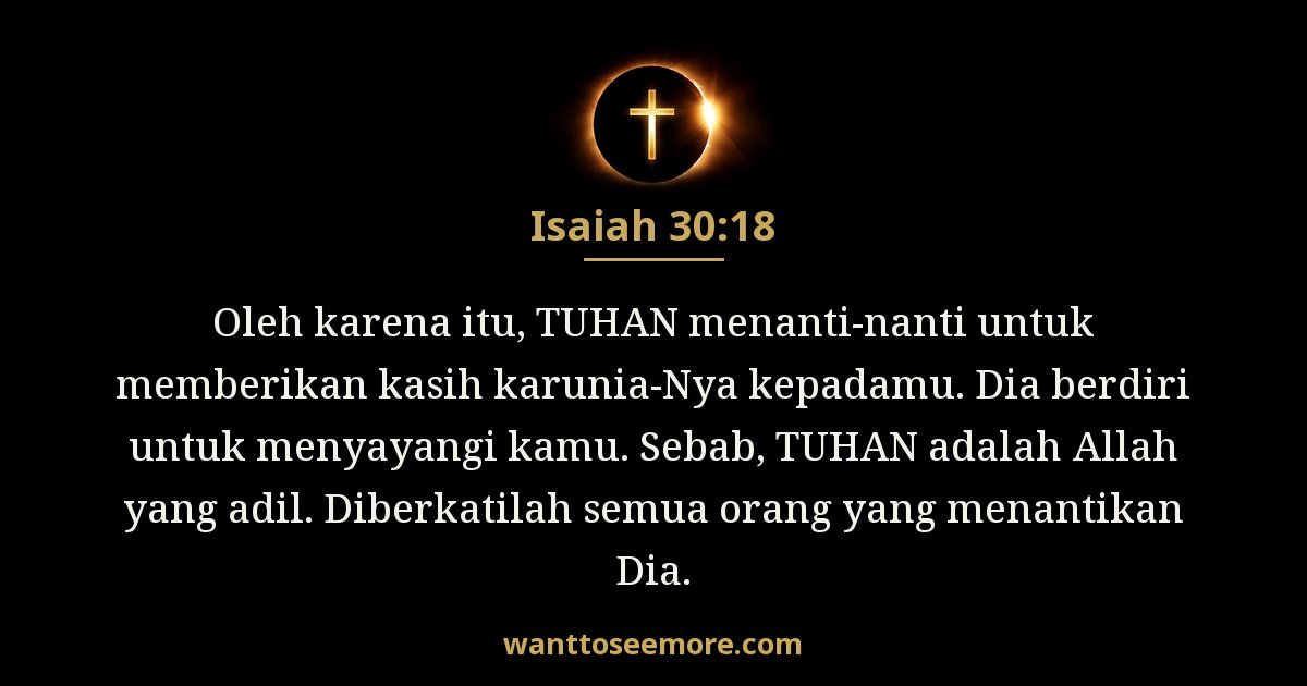 Isaiah 30:18