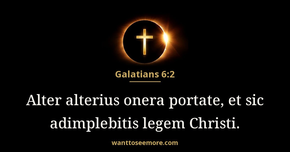 Galatians 6:2