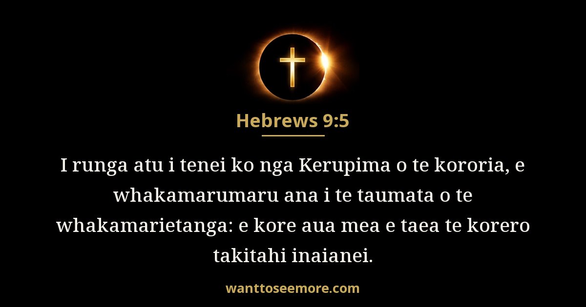 Hebrews 9:5