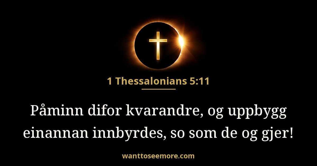 1. Tessaloniker 5:11