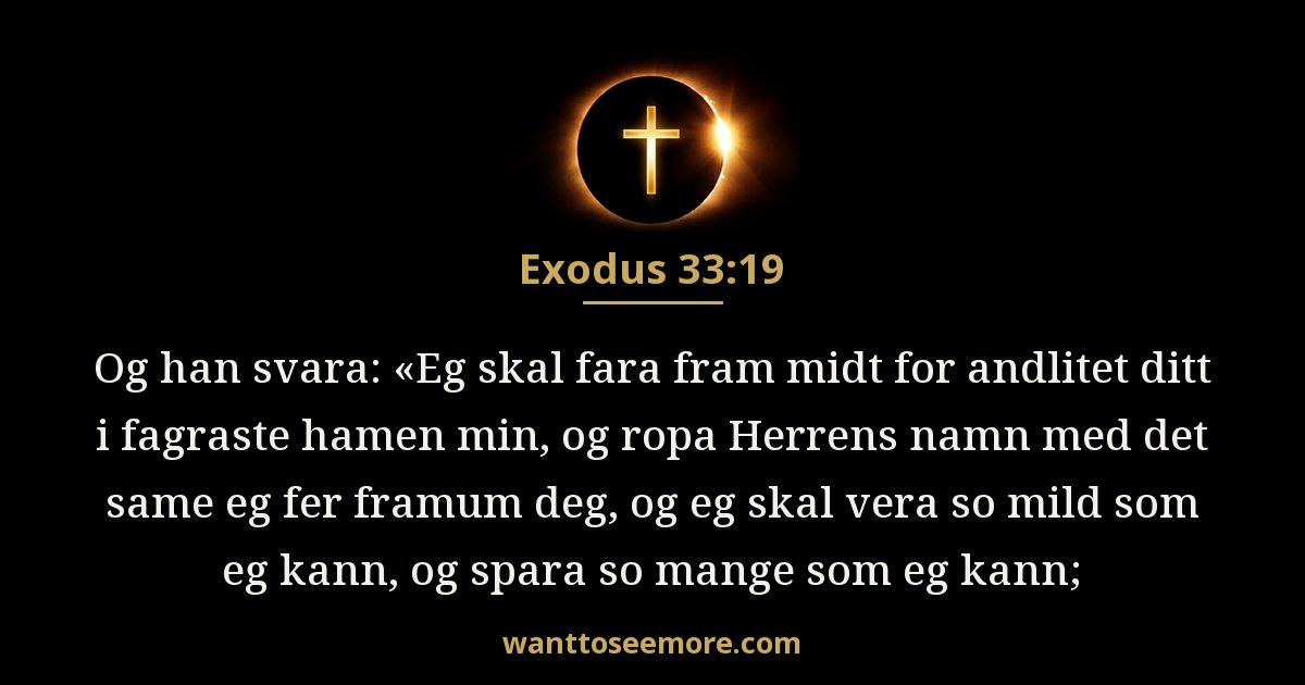 2. Mosebok 33:19