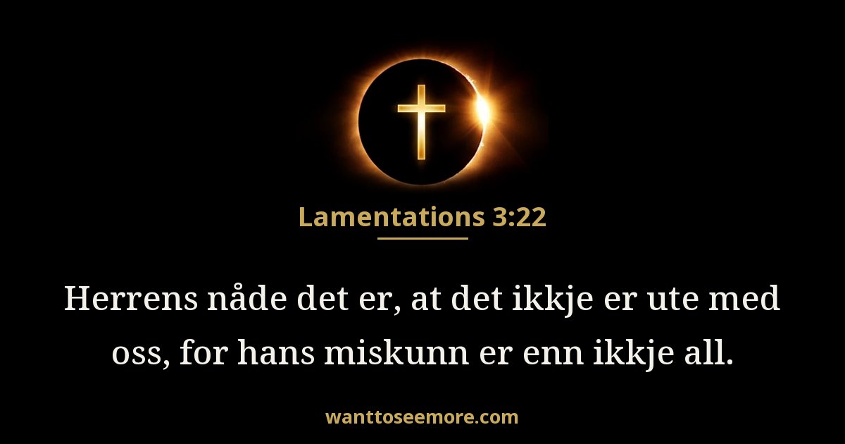 Klagesangene 3:22