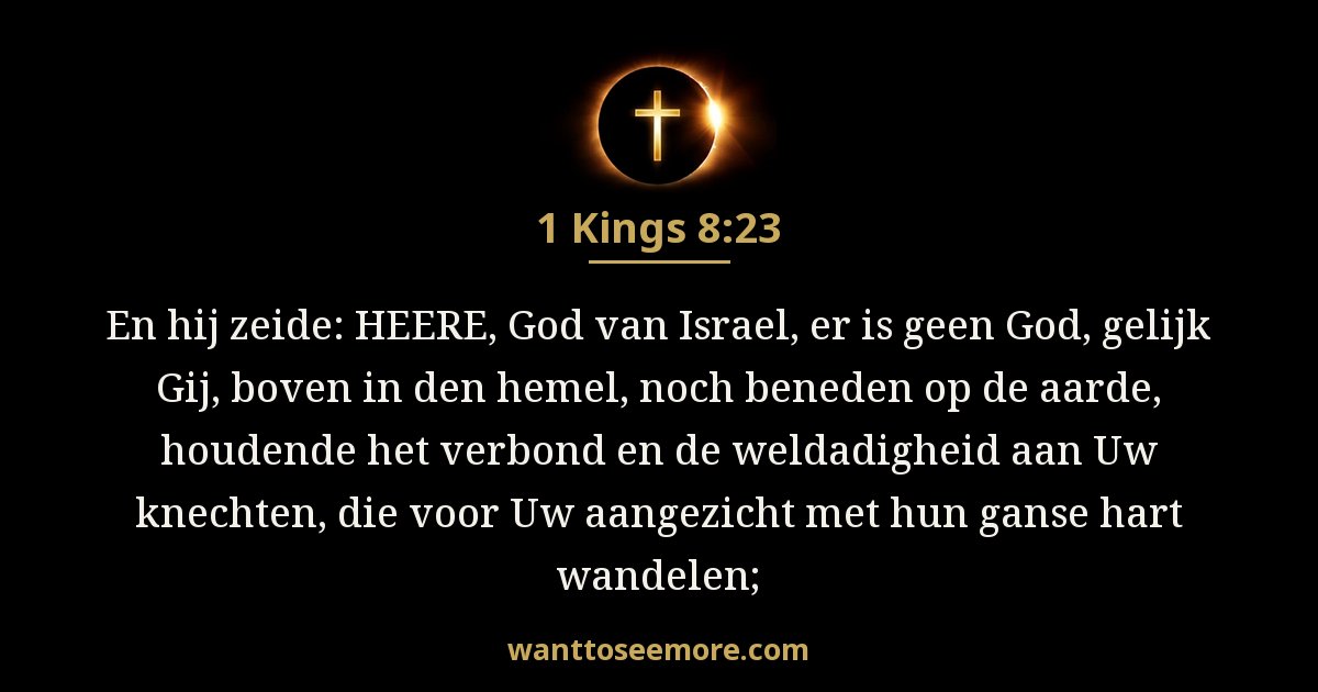 1 Koningen 8:23