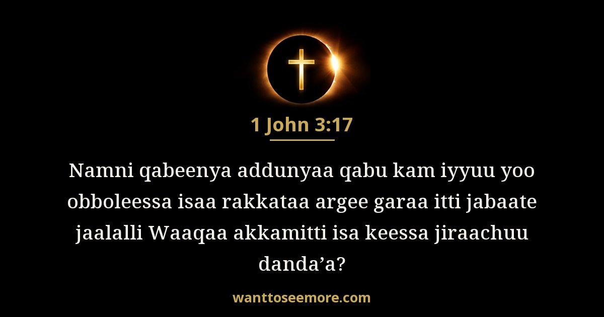 1 John 3:17