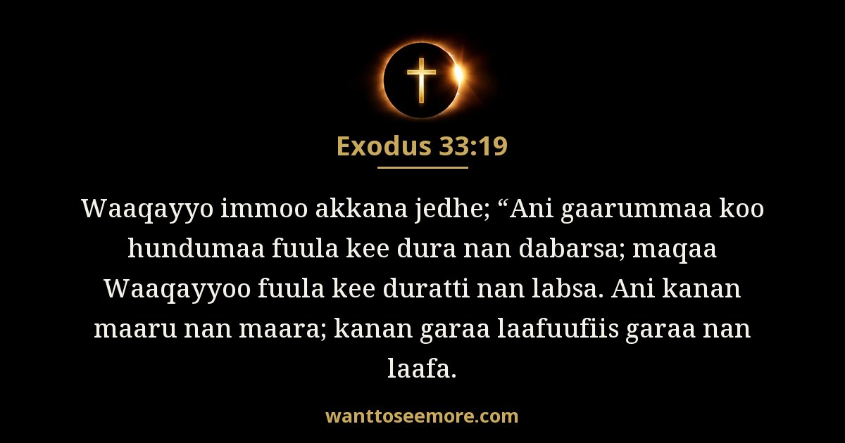 EXO 33:19