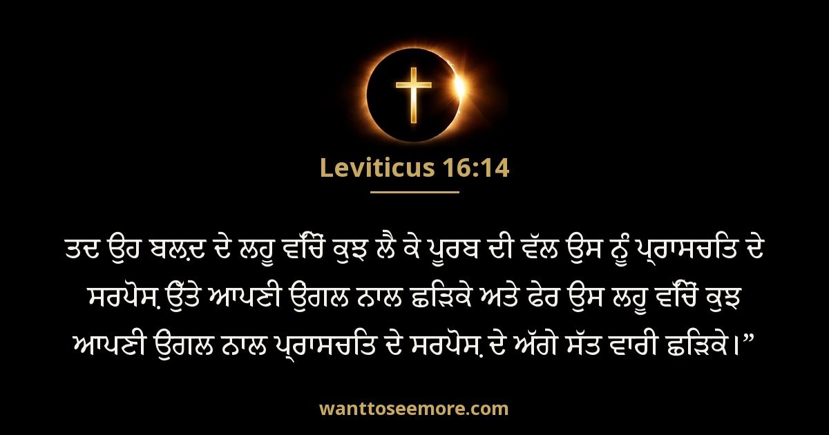 Leviticus 16:14