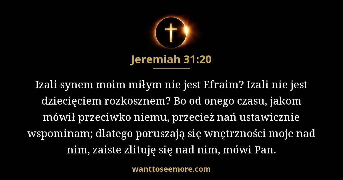 Jeremiasza 31:20