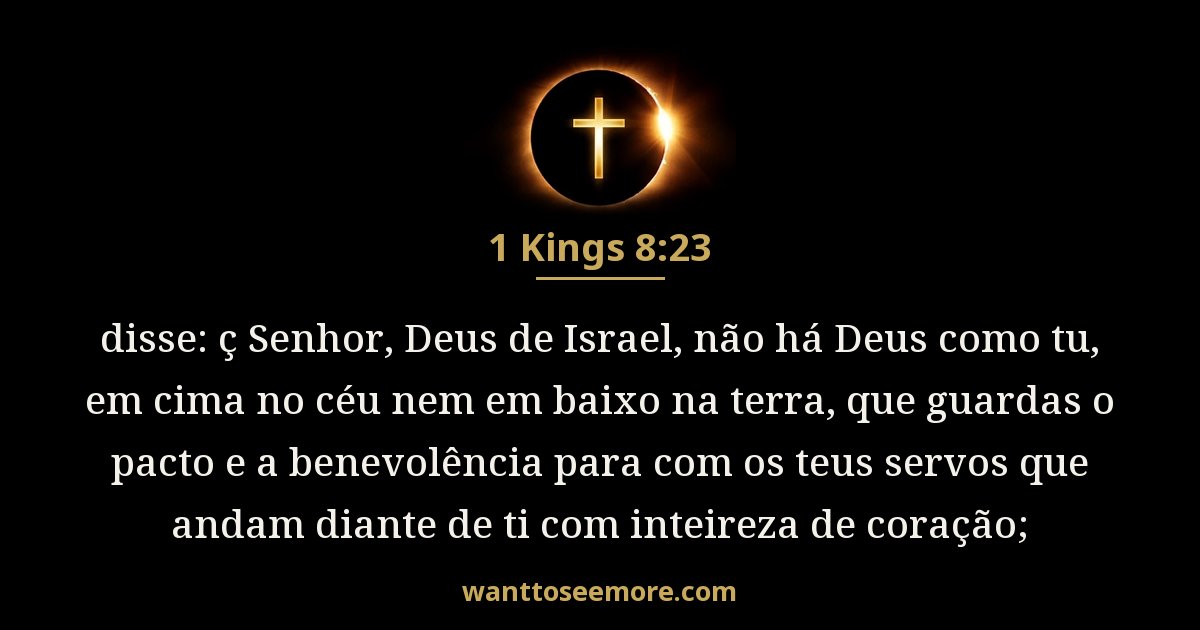 1KI 8:23