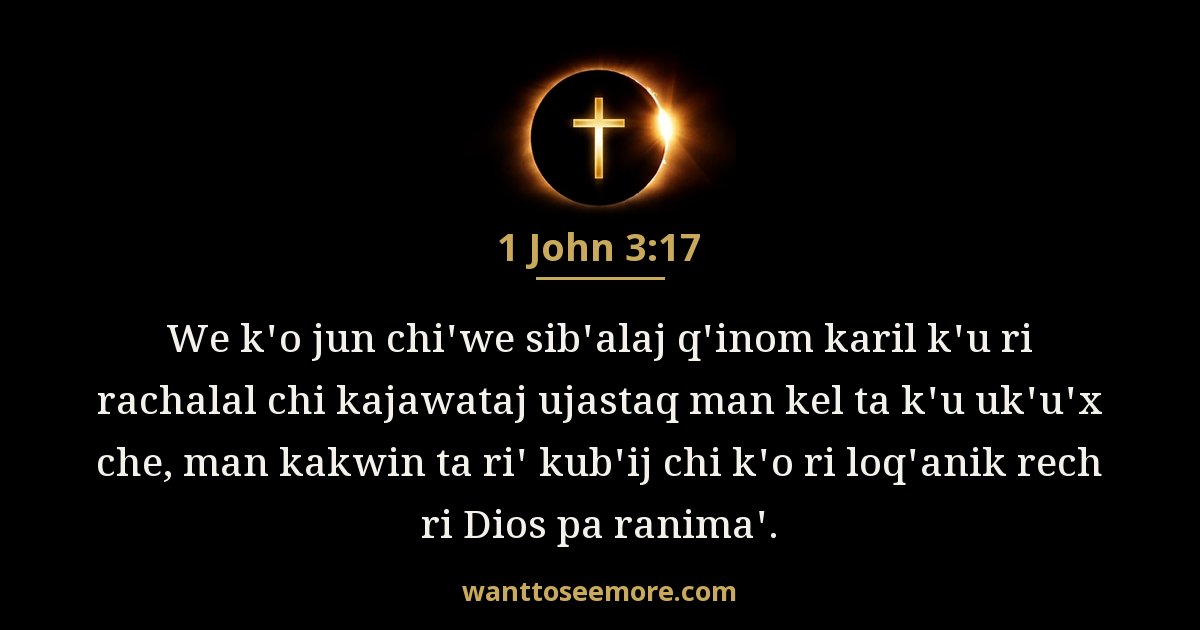 1 John 3:17
