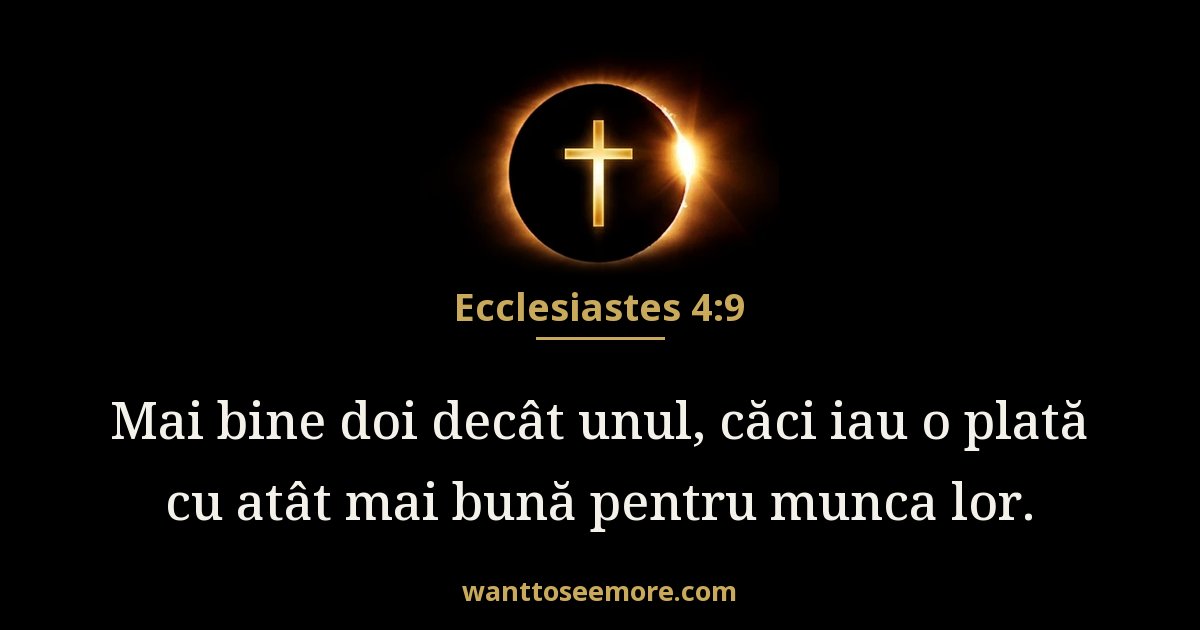 Ecclesiastes 4:9