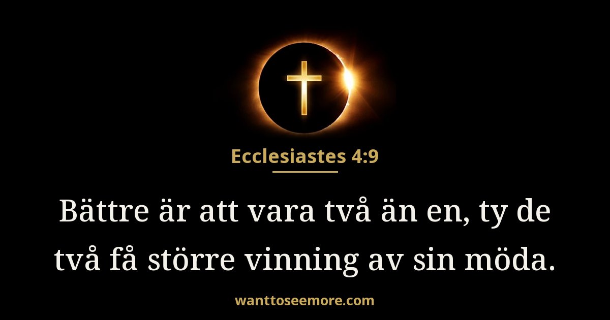 Ecclesiastes 4:9