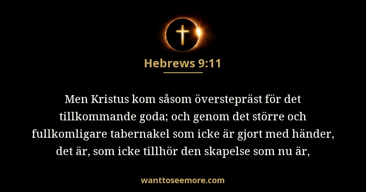 Hebreerbrevet 9:11