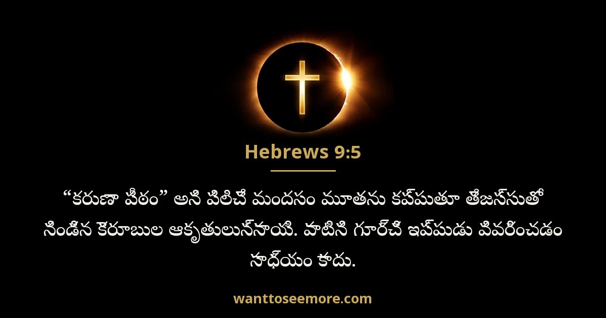 హెబ్రీయులకు 9:5