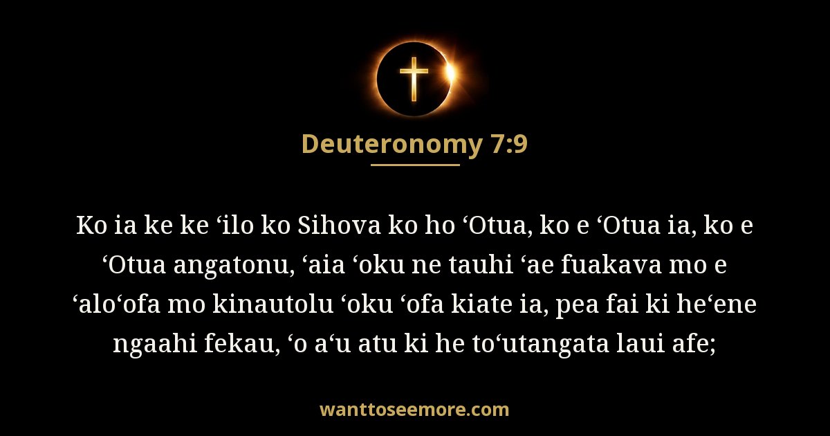 Deuteronomy 7:9