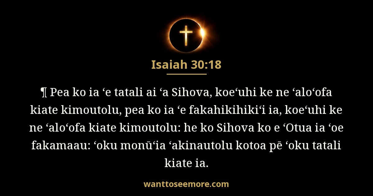 ISA 30:18