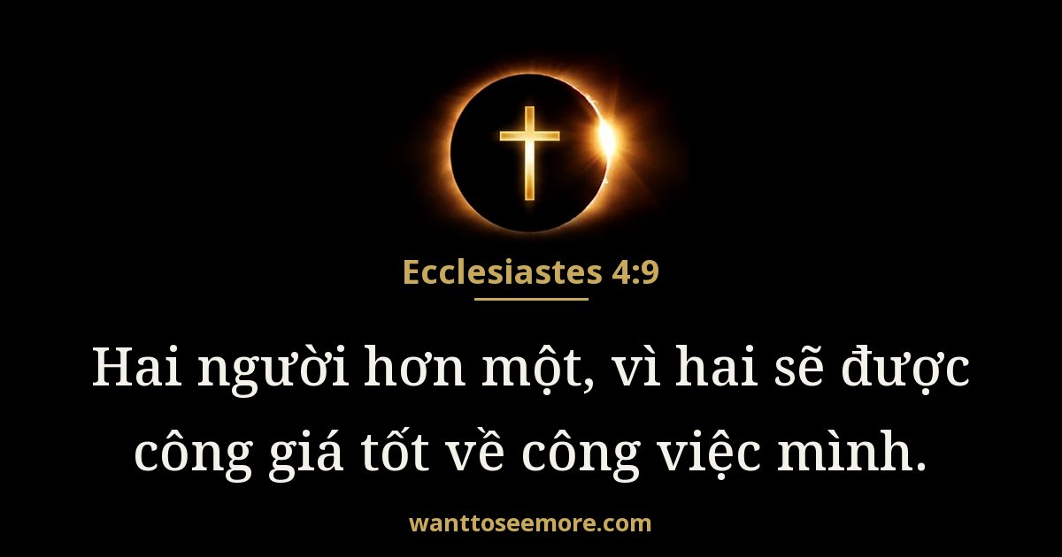 Ecclesiastes 4:9
