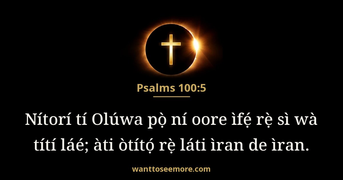 Psalms 100:5