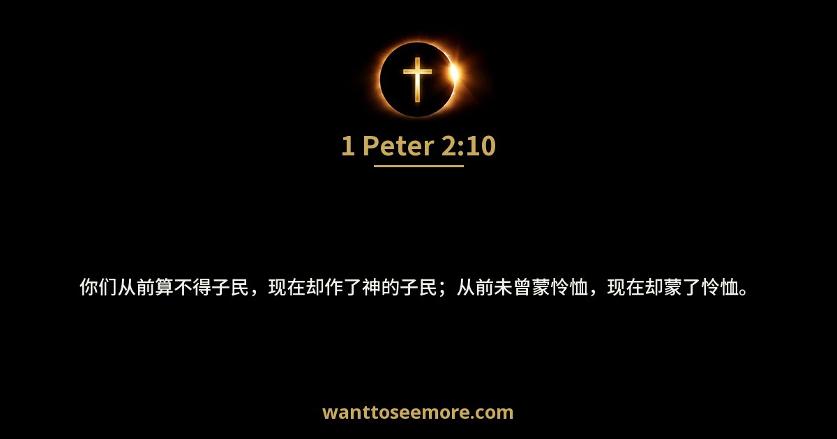 彼得前书 2:10