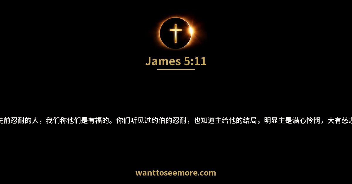 雅各书 5:11
