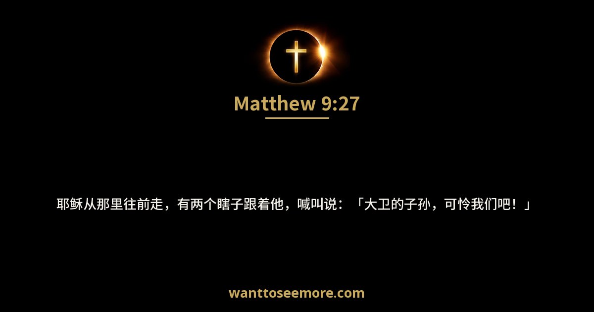 马太福音 9:27