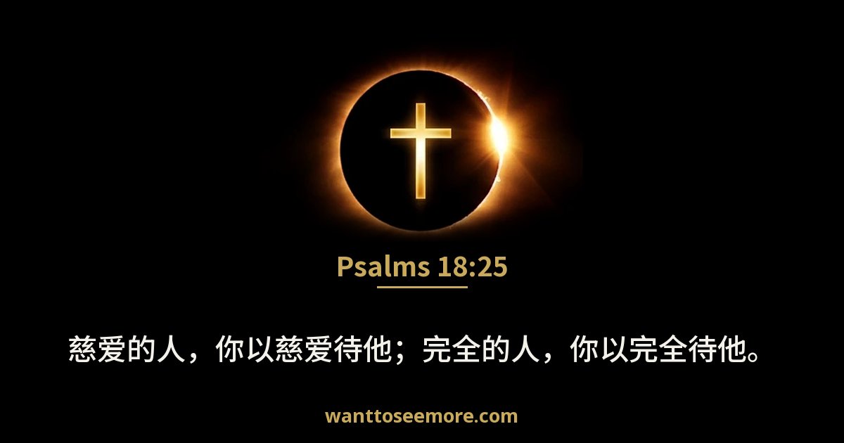 诗篇 18:25