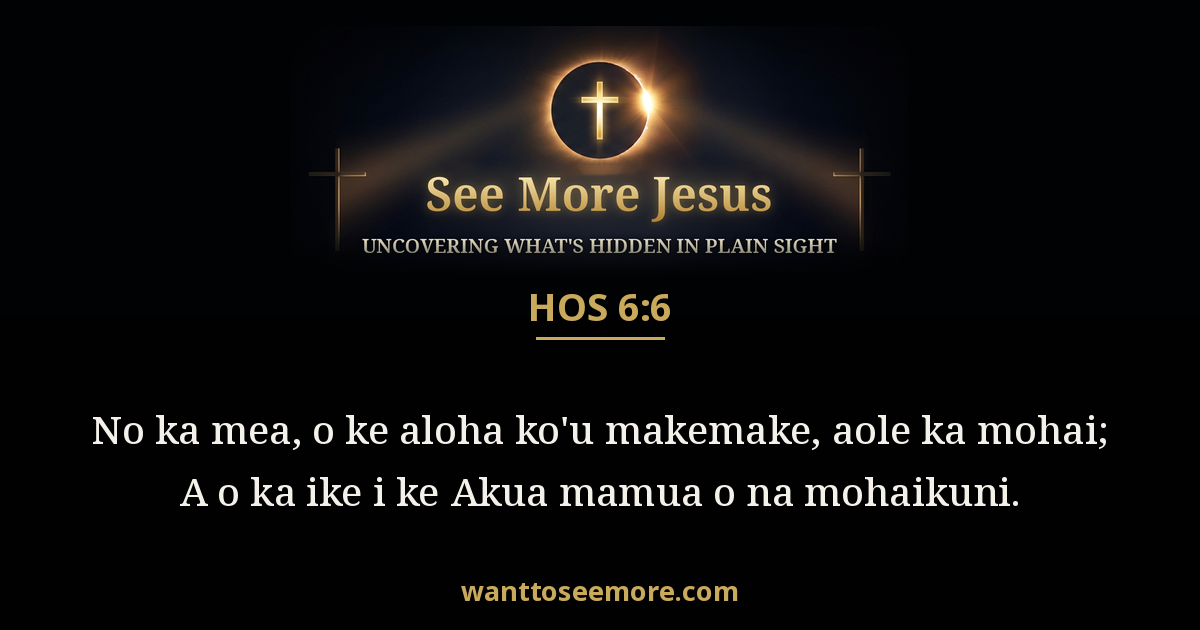 Hosea 6:6