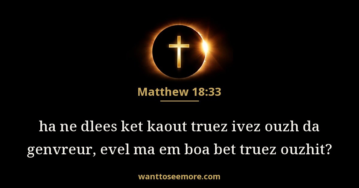 Matthew 18:33