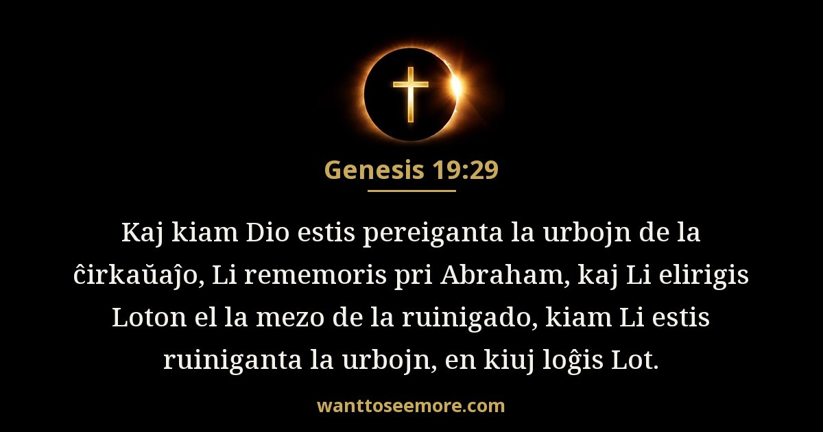 Genesis 19:29