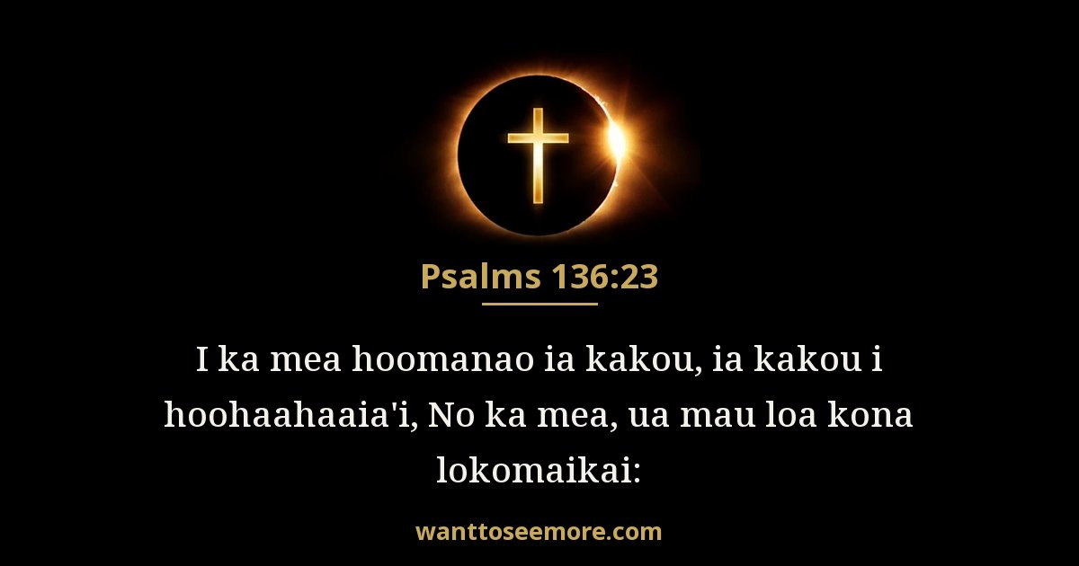 Psalms 136:23