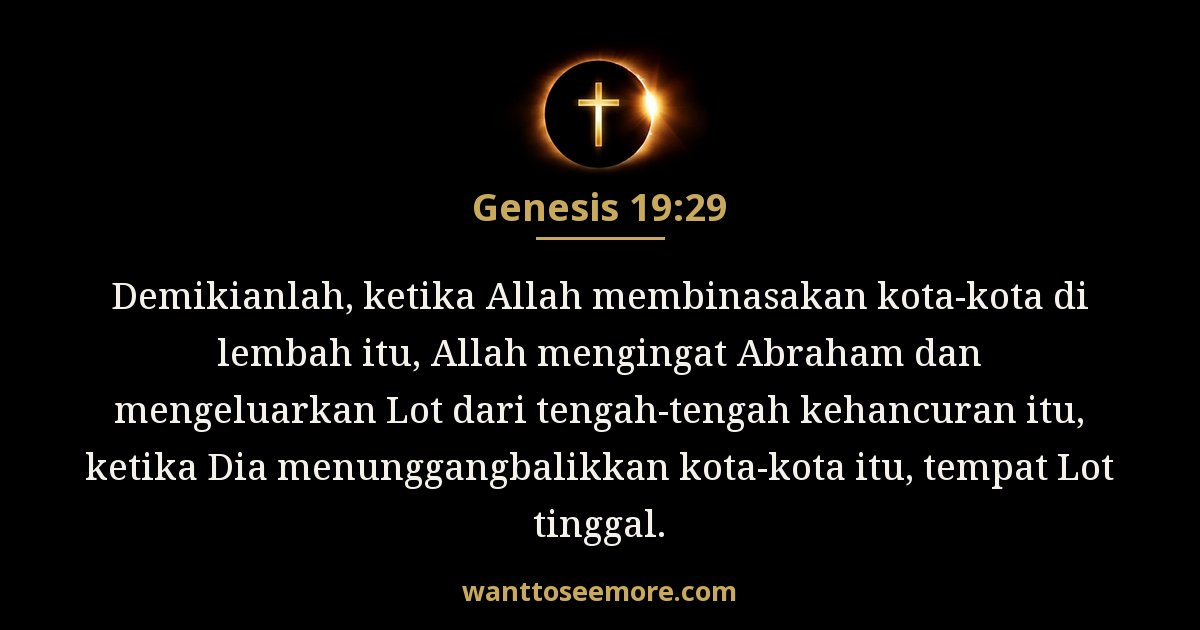 Genesis 19:29